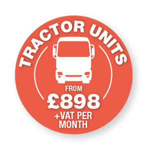 Tractor units available from £898+ VAT per month. 
